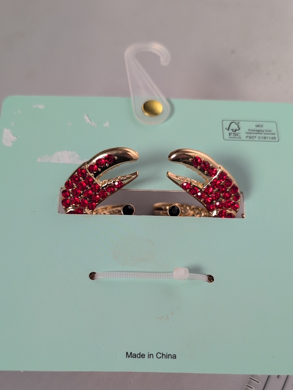 Piper K Crystal Crab Metal Hair Claw Clip - Picture 5 of 5